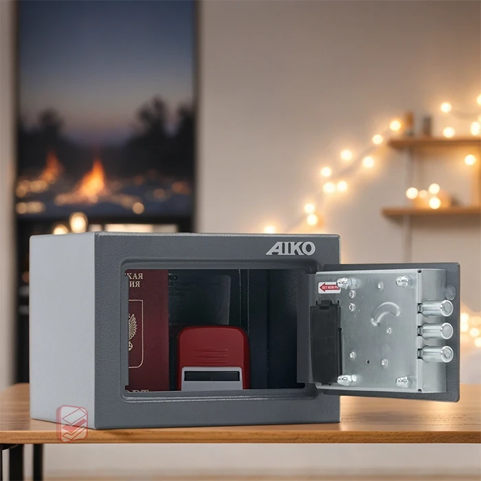 Маленький сейф с электронным замком AIKO T-140 EL интерьер фото Стеллаж Мастер Маленький сейф с электронным замком AIKO T-140 EL интерьер фото Стеллаж Мастер