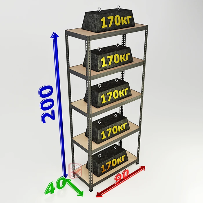 Металлический стеллаж лофт SBL 200х90х40 5 полок фото Стеллаж Мастер Металлический стеллаж лофт SBL 200х90х40 5 полок фото Стеллаж Мастер