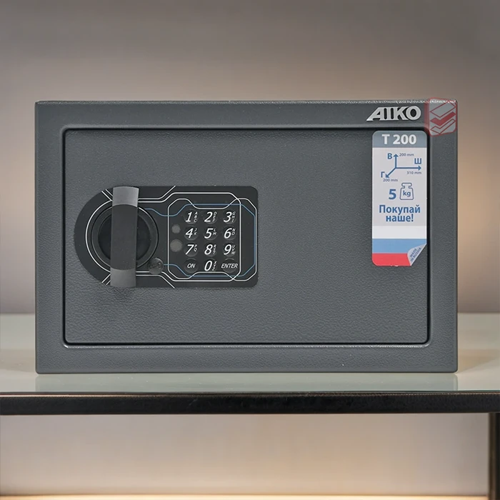 Мебельный сейф с кодовым замком AIKO T-200 EL интерьер фото СтеллажМастер Мебельный сейф с кодовым замком AIKO T-200 EL интерьер фото СтеллажМастер